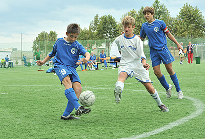 Юные футболисты ООО "Газпром добыча Оренбург" на спартакиаде 2012 года в Анапе